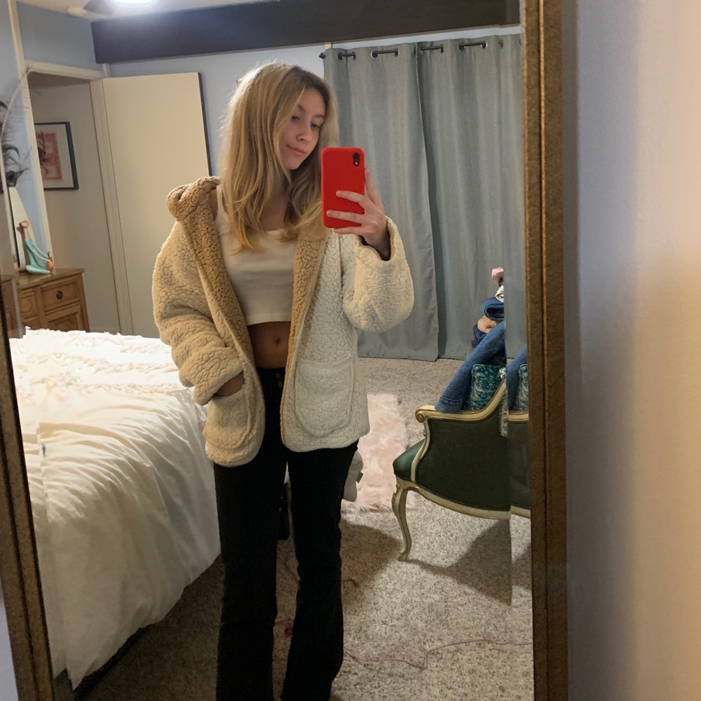 Reversible sherpa jacket